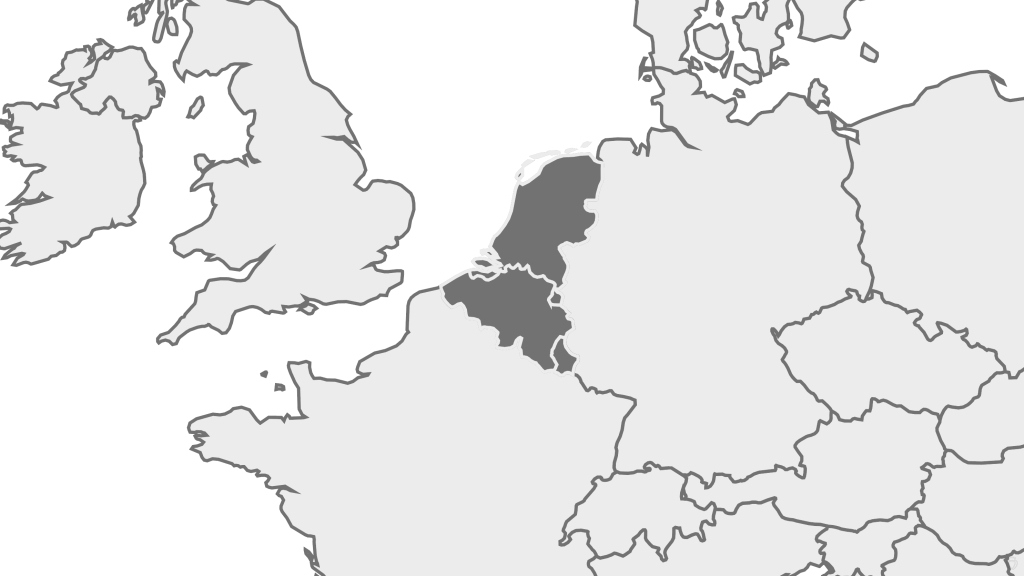 Map of Benelux